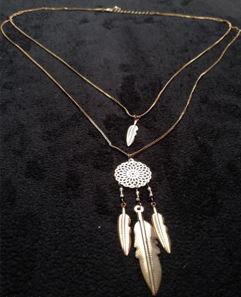 DOUBLE COLLIER DOR�E DREAMCATCHER Envoi Possible
15 Tr�gunc (29)