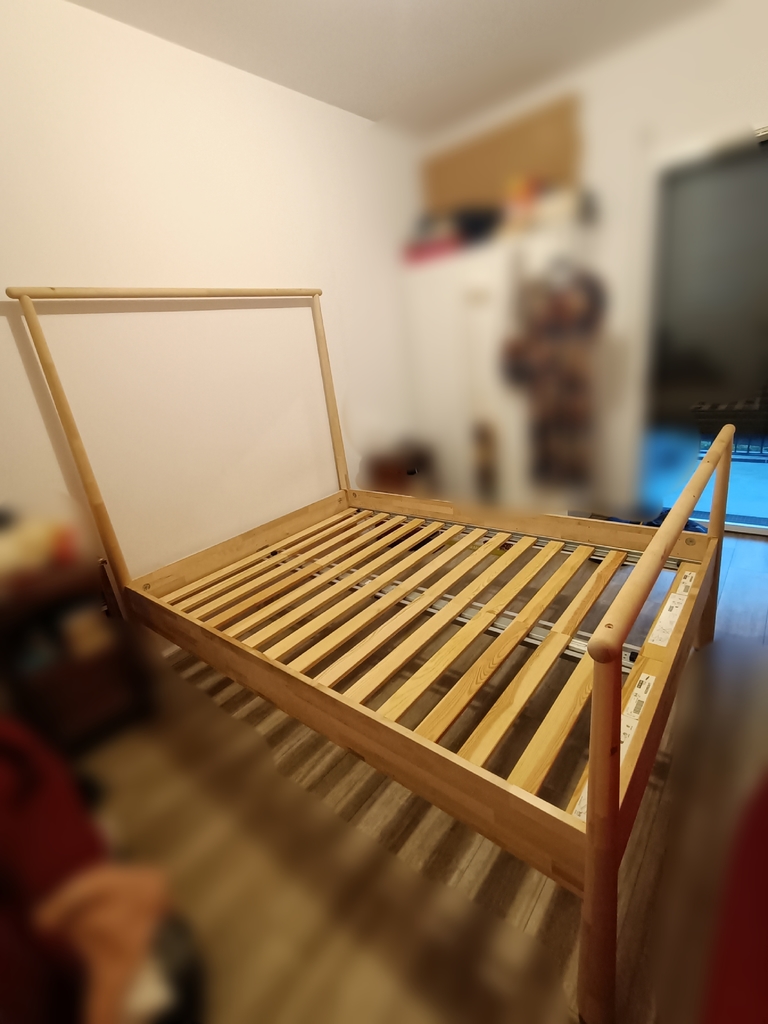 Lit Double IKEA Gjora en Bois avec Sommier � Lattes 160x200 200 Cenon (33)