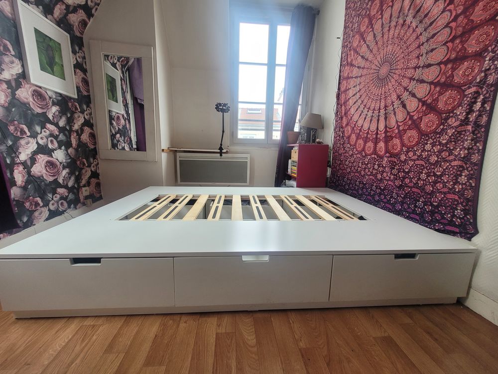 Lit double Ikea 200 Paris 11 (75)