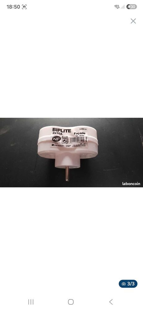 KIT DE 4 DOUBLE PRISE ��LECTRIQUE NEUF 2�-16A 12 Bordeaux (33)