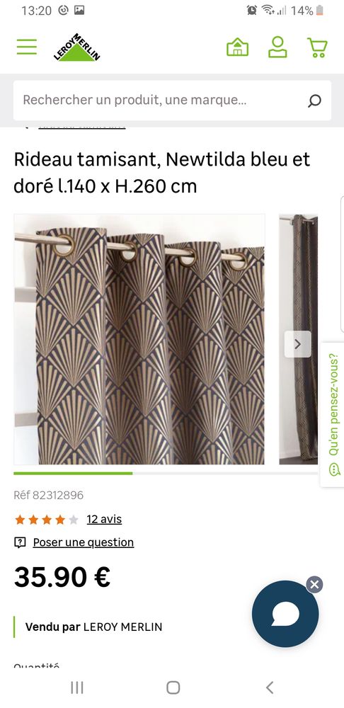 Double rideaux 140x260 cm 30 Champ-sur-Drac (38)