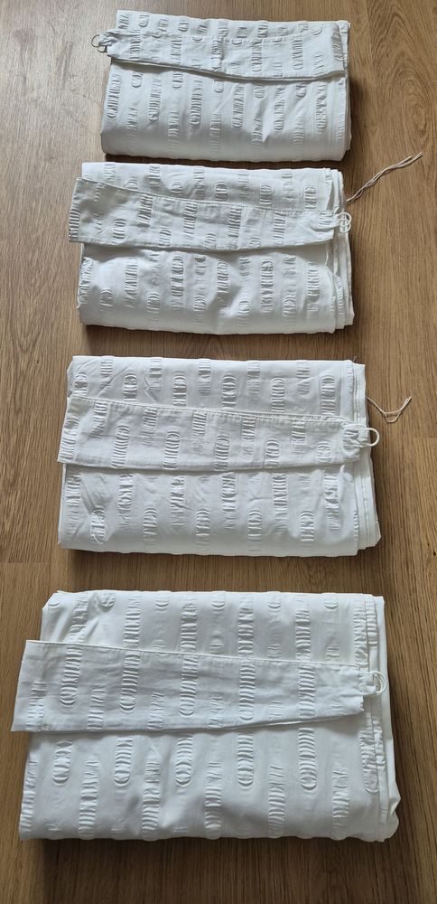 4 double-rideaux blancs + embrases 40 Arras (62)