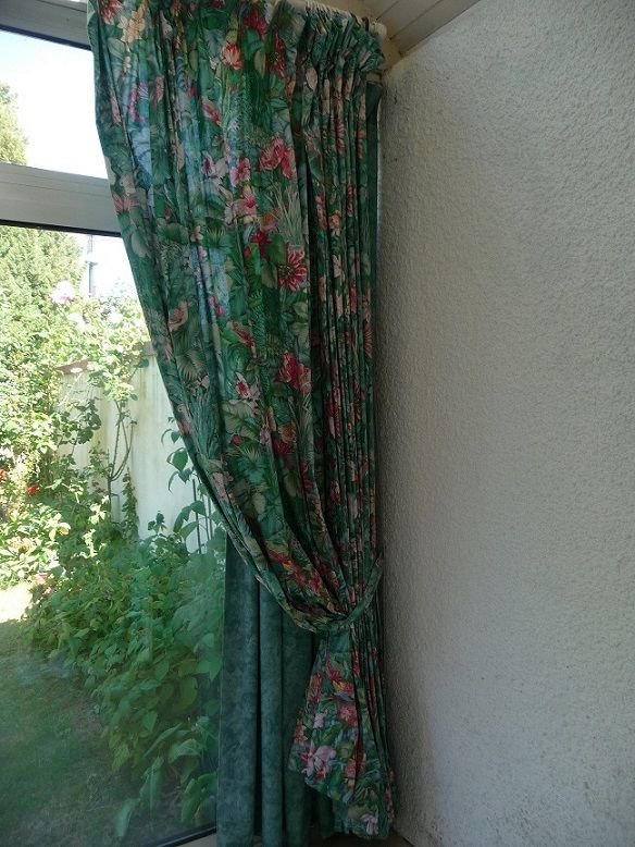 3 double rideaux tissu motifs exotiques Grandes Dimensions 180 Celles-sur-Belle (79)