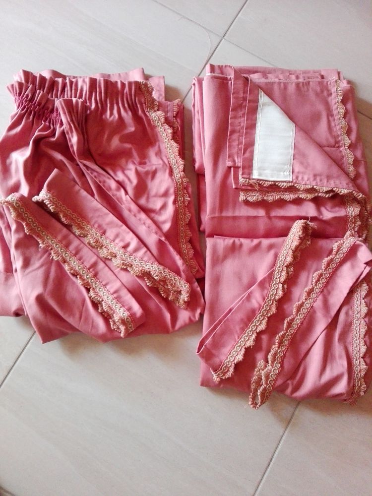 DOUBLE RIDEAUX VIEUX ROSE 7 Le Val (83)