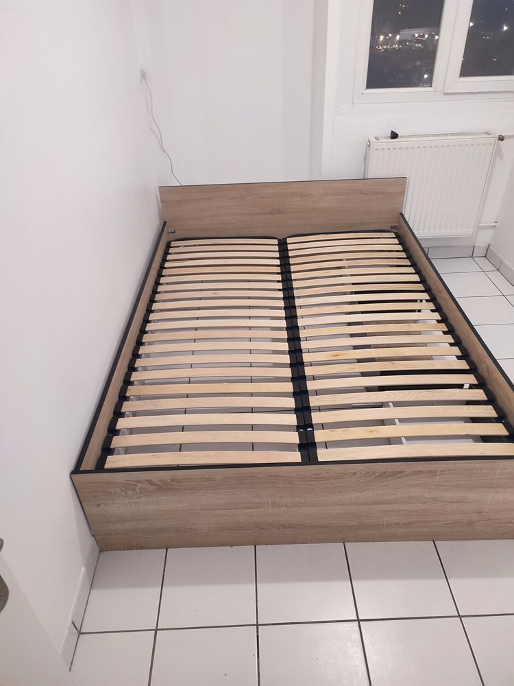 Lit double (sommier+matelas+cadre de lit) 0 Mons-en-Bar�ul (59)