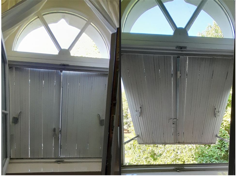 I double volet type persienne  pliante et � projection 70 Montferrand-le-Ch�teau (25)