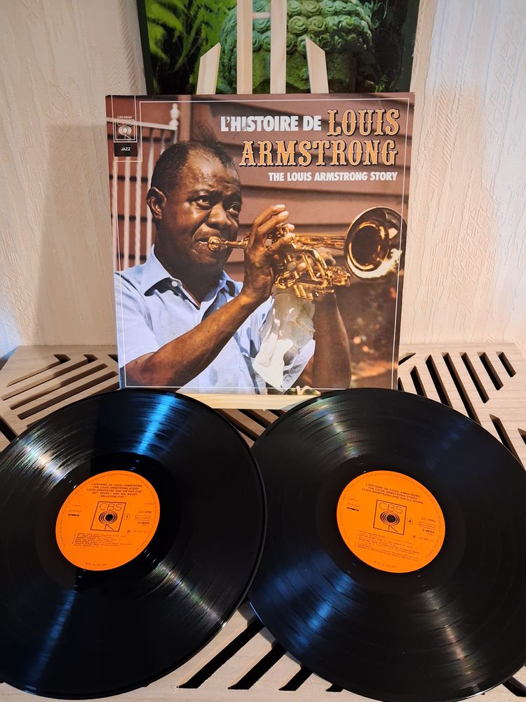 DOUBLES LP 33 TOURS Louis Armstrong  L'Histoire De Louis 7 Blanquefort (33)