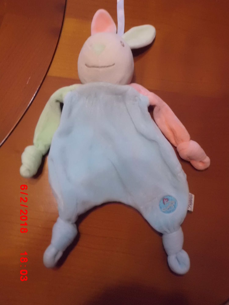 DOUDOU LAPIN MULTICOLORE BESTEVER 18 Oignies (62)