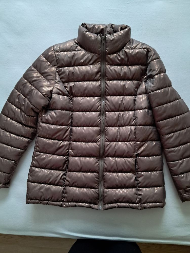 Doudoune Zipp�e courte, marron fantaisie. doubl�e, taille 44 18 Pont-de-Salars (12)