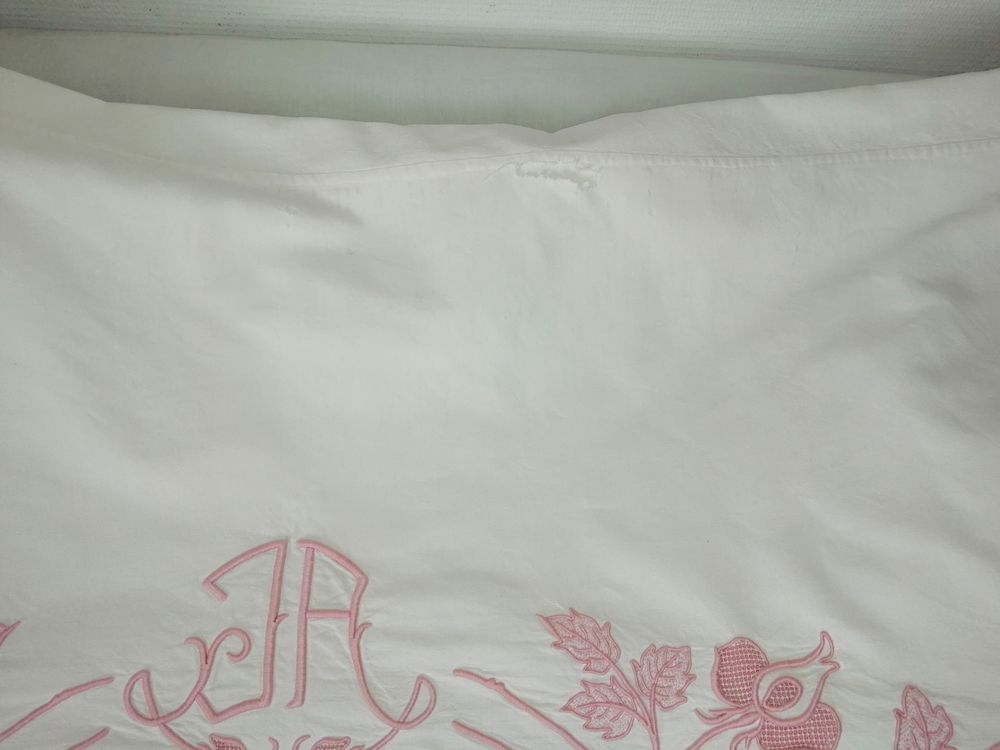 Drap ancien monogramme 20 Ch�teauroux (36)