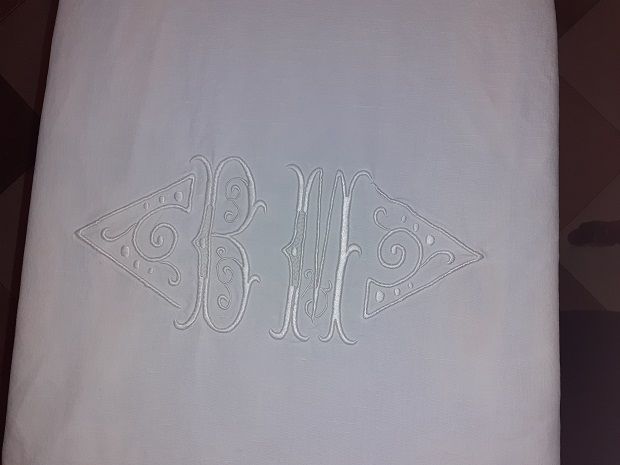 Drap Ancien Monogramme 30 Al�s (30)