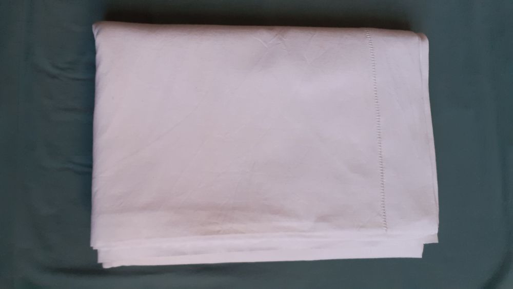 Drap blanc ancien lit 2 places 12 Grisolles (82)