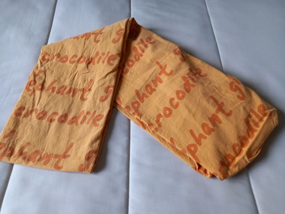 Drap housse orange fantaisie lit enfant 90 x 190 6 Villiers (86)