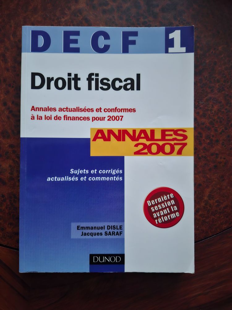 Droit Fiscal DECF 1 - Annales 2007, Corrig�s comment�s 10 La Chapelle-Saint-Luc (10)