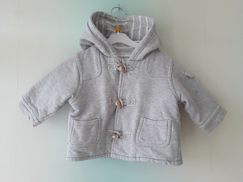 Duffle coat gris clair 2 Le Grand-Quevilly (76)