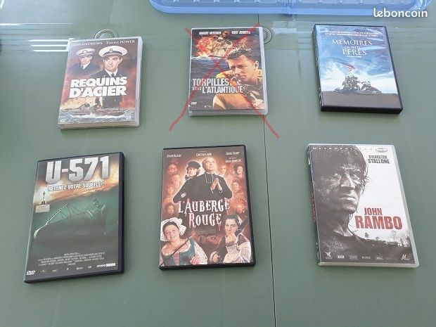 DVDs guerre RAMBO film TV serie auberge rouge memoire de nos 1 F�ves (57)