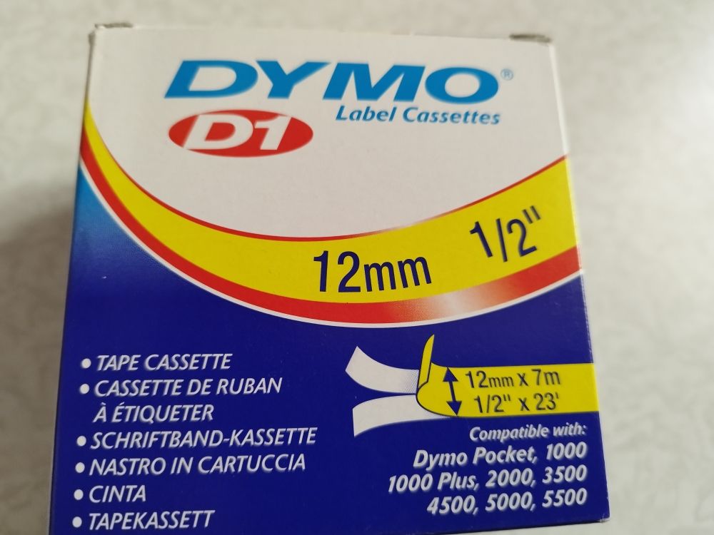 2 Dymo �tiquettes original 12mm X 7 m noir et blanc 15 Courbevoie (92)