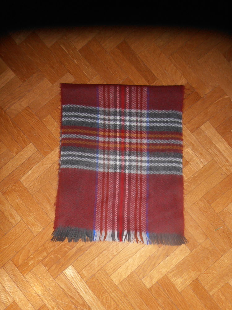 Echarpe carreaux bordeaux (79) 5 Tours (37)