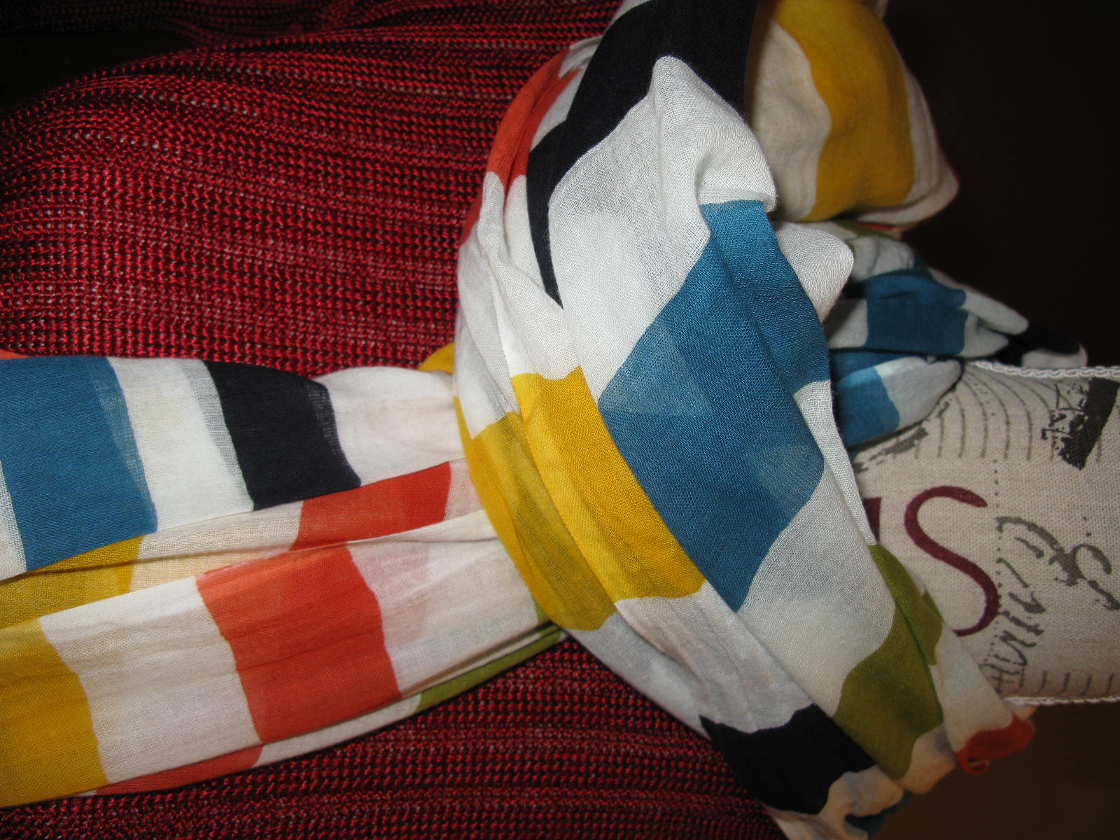 �charpe coton � rayures 12 �taples (62)