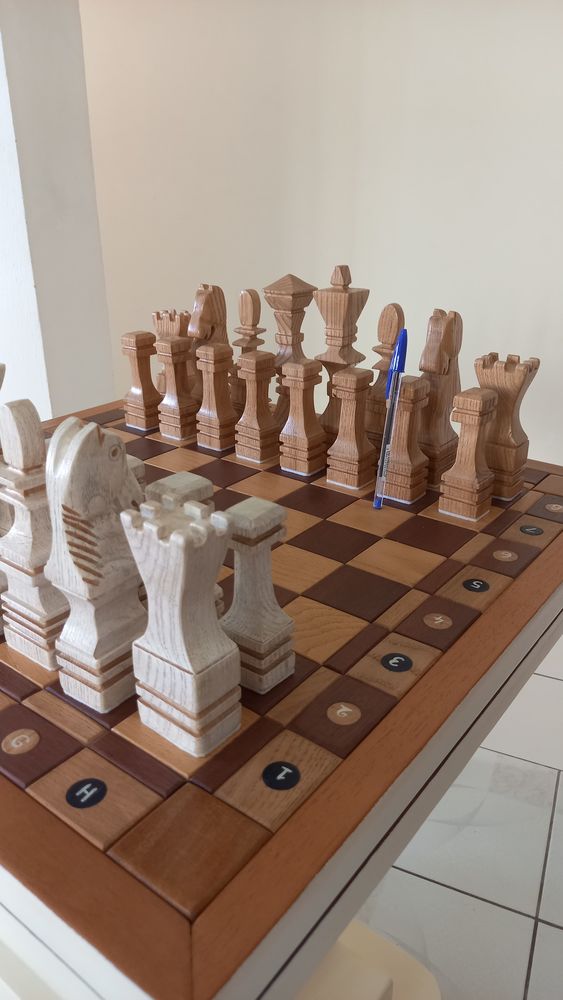 Jeu d échecs fait main 300 Le Moule (97)
