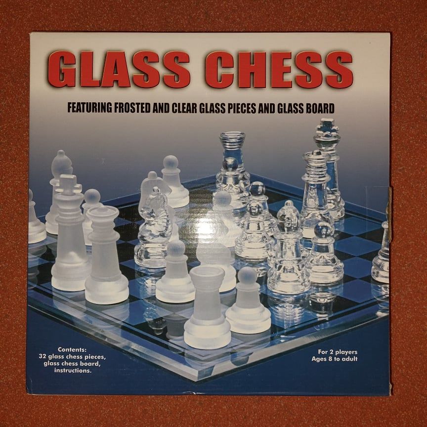 Jeu d'échecs en verre échiquier transparent givré
20 Paris 9 (75)