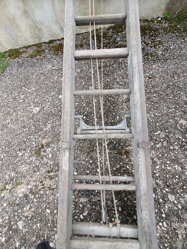 �chelle en bois double avec poulies 30 Damelevi�res (54)