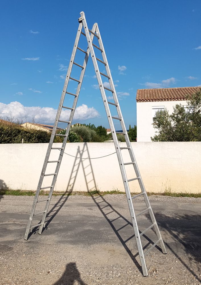 Echelle centaure transformable 2 plans 2x 15 echelons 370 Saint-Jean-de-Fos (34)
