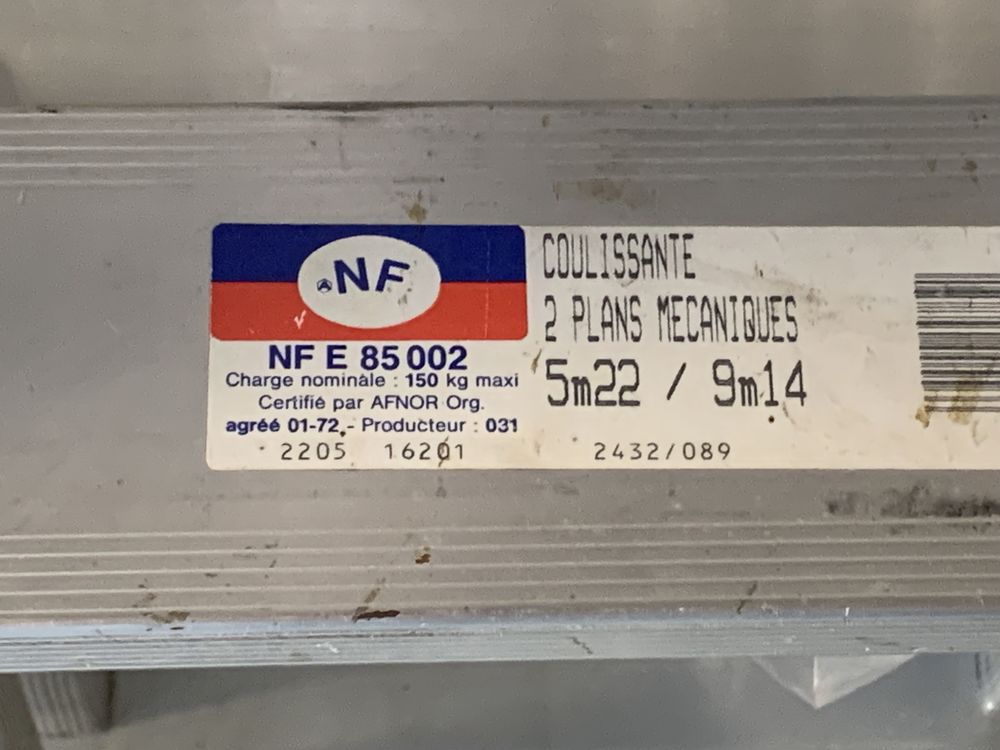 �chelle coulissante 2 plans 330 B�ny (01)