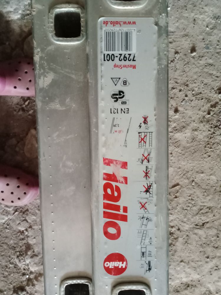 ECHELLE double Aluminium 2 plans  6,80m - marque HAILO 100 Roquebilli�re (06)