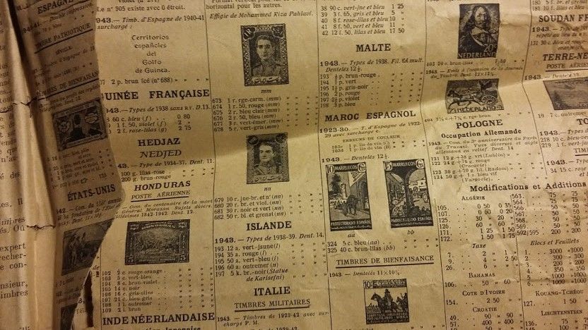 L'�cho de la tmbrologie 1943 , philat�lie 1 Saumur (49)