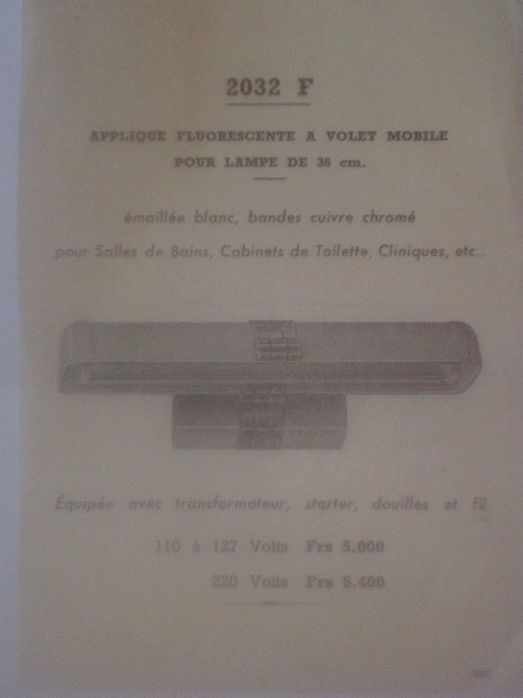 Eclairage Applique fluorescente volet mobile lampe de 36 0 N�rac (47)