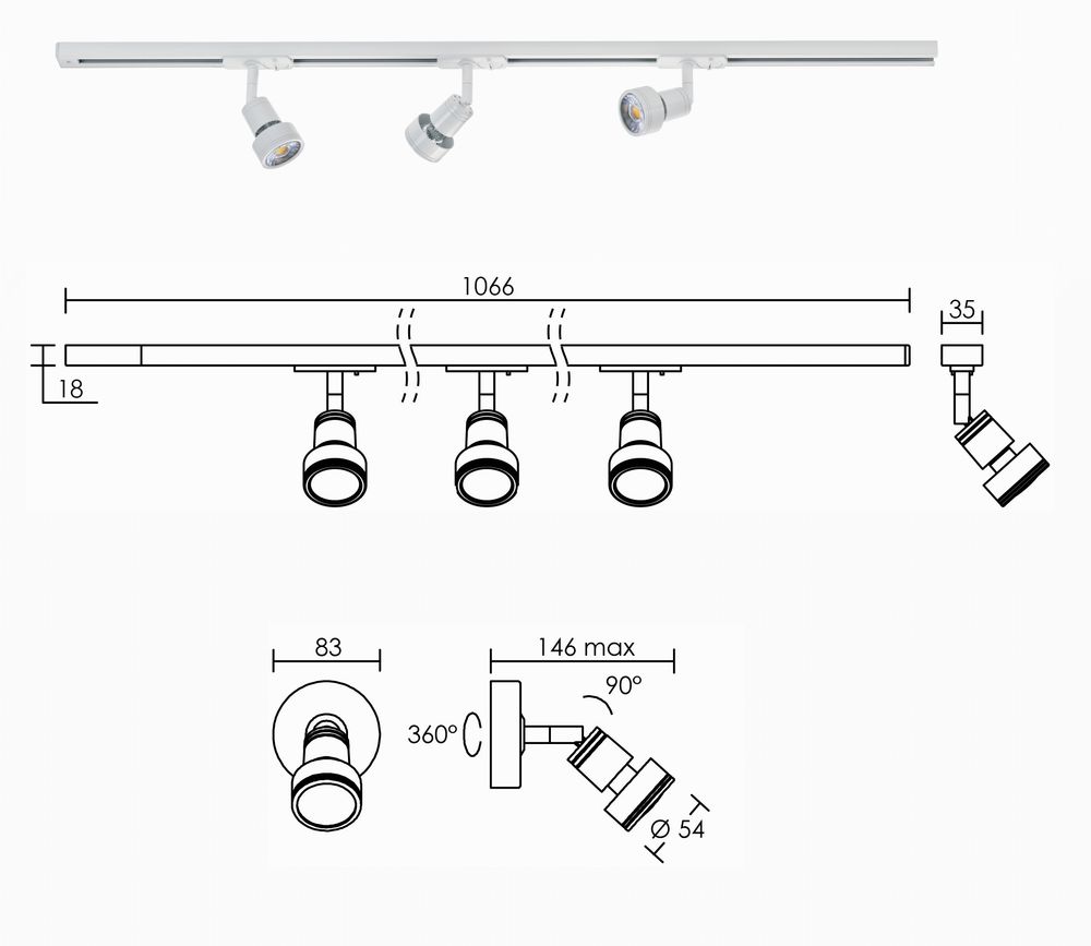 �clairage sur rail Aric Zao 250 euros pour tous 250 Paris 17 (75)