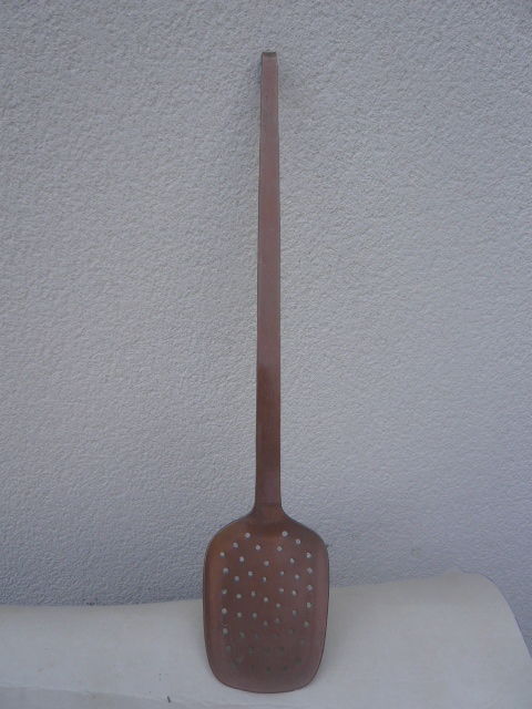 Ecumoire Cuivre Rouge Ancienne 25 Rodez (12)