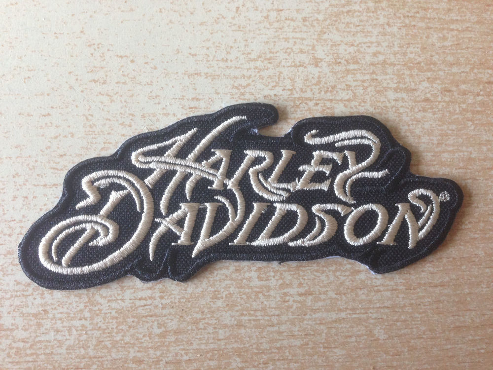 Ecusson brod� biker motard harley 10x3,5 cm 5 Carnon Plage (34)