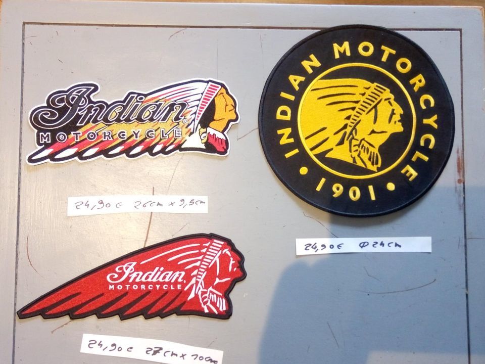 Ecusson patch indian motorcycles grand modele moto 24 Saint-Brieuc (22)