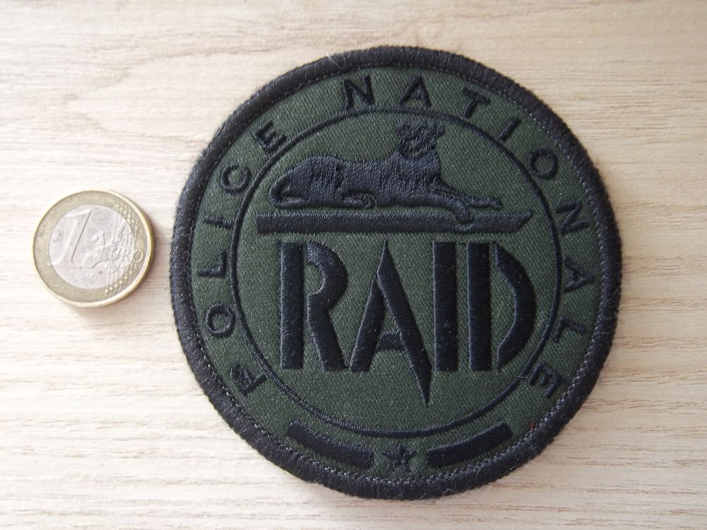 �cusson RAID (vert) insigne collection patch basse visibilit 10 Valognes (50)