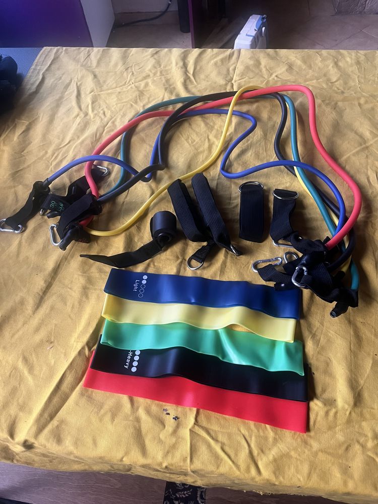 Lot d'�lastiques de musculation / fitness R�sistance complet 35 Lyon 1 (69)