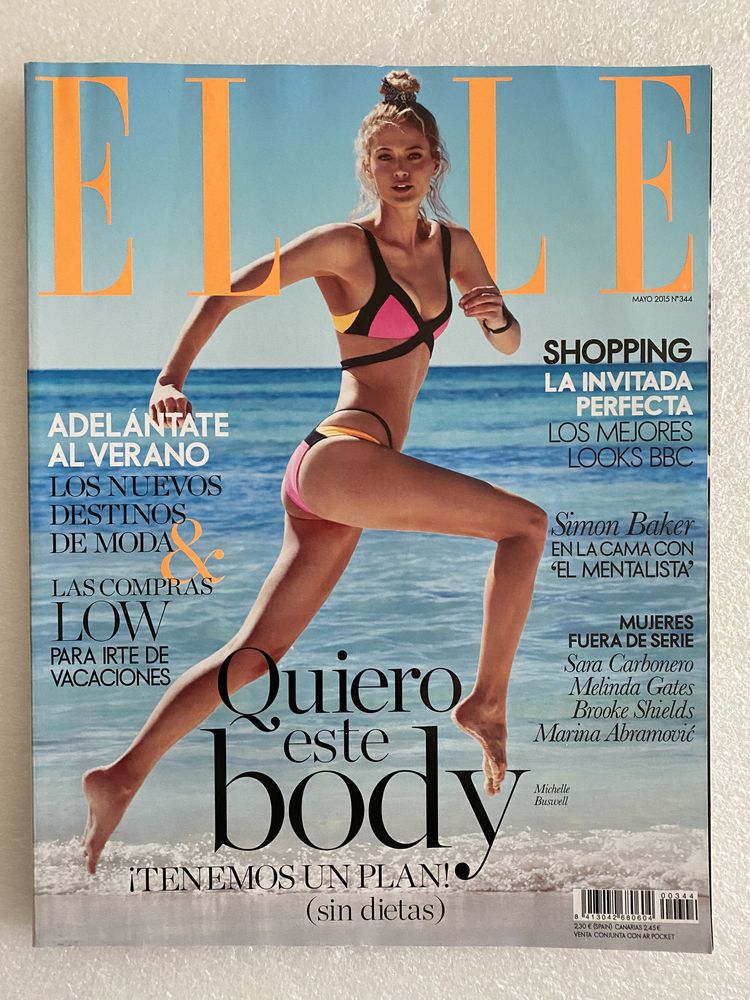 ELLE Espagne N&deg; 344 Mai 2015 Top Modele Michelle Buswell Livres et BD