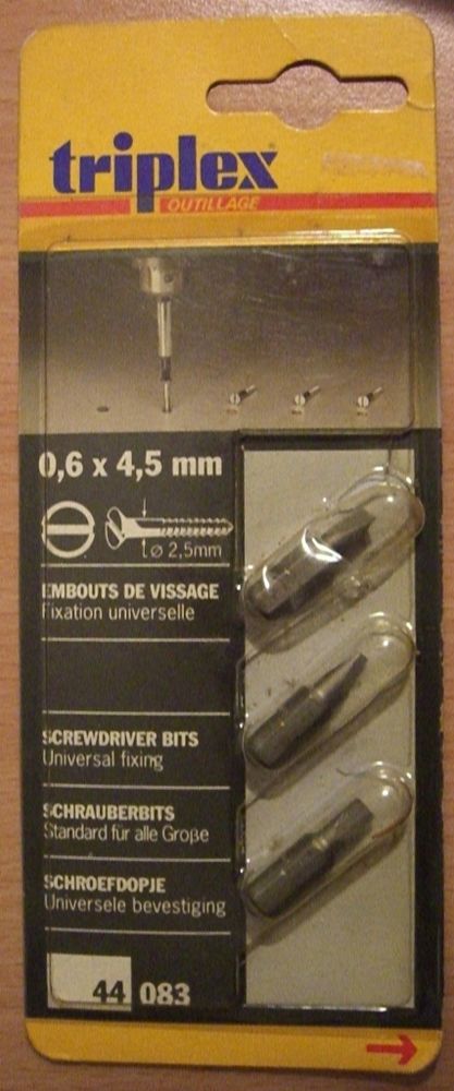 Embouts de vissage universels 0,6 x 4,5 mm (lot de 3) 1 Balma (31)