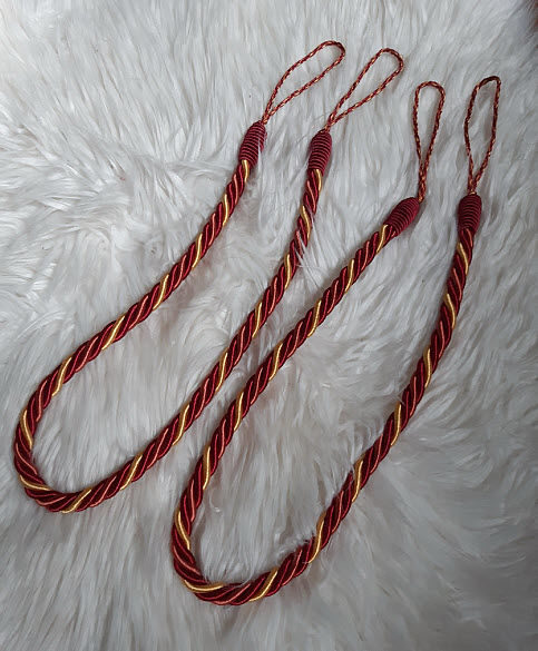 2 embrasses rideaux coton torsad�es bordeaux, rose, beige 6 Saint-Martin-d'H�res (38)