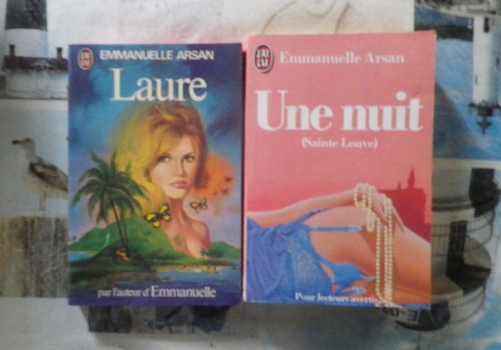 2 EMMANUELLE ARSAN : LAURE et UNE NUIT (Sainte Louve) J'ai L 8 Bubry (56)