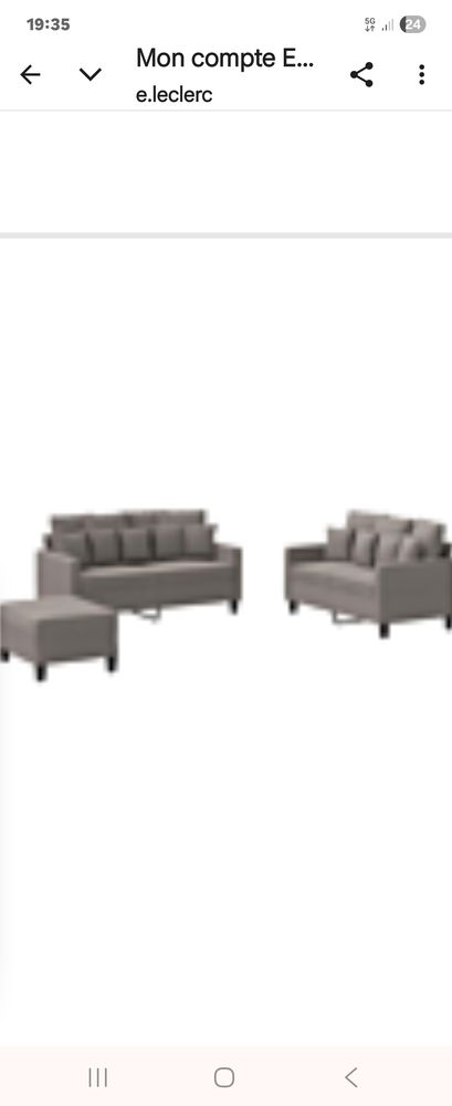 Emsemble canap� avec pouf 400 Draguignan (83)