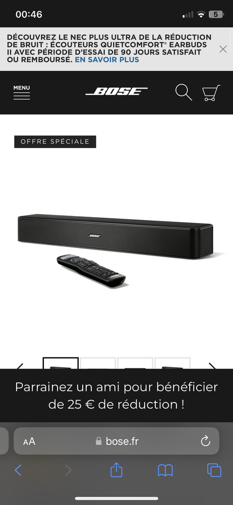 Enceinte barre de son Bose solo 5 syst�me 200 Ploudaniel (29)