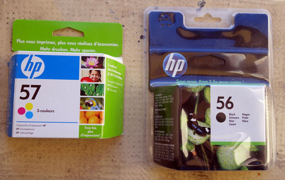 Encres HP 56 et HP 57 authentiques,  sous emballages sc�ll�s 0 Narbonne (11)