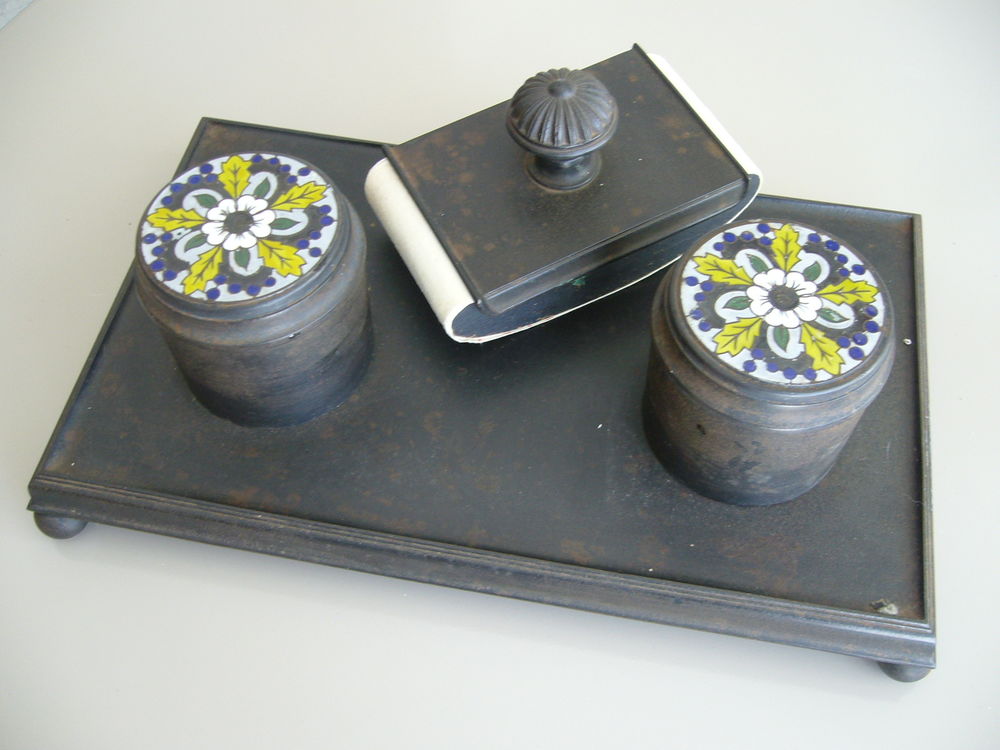 Encrier de bureau ann�es 1930-1950 0 Gouarec (22)