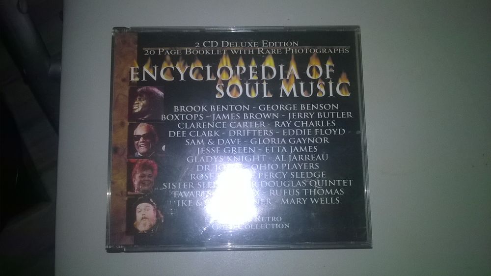 Cd Encyclopedia Of Soul Music
2 CD
1998
Excellent etat
R 5 Talange (57)
