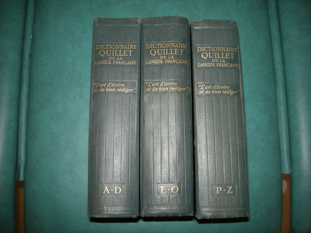 ENCYCLOPEDIE QUILLET 3 VOL. EDITION 1948 50 Mazi�res-en-G�tine (79)