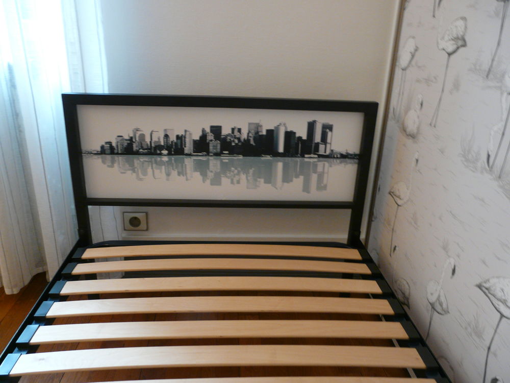 LIT ADO /ENFANT 80X190 AVEC SOMMIER METAL LATTE BOIS 120 Dijon (21)