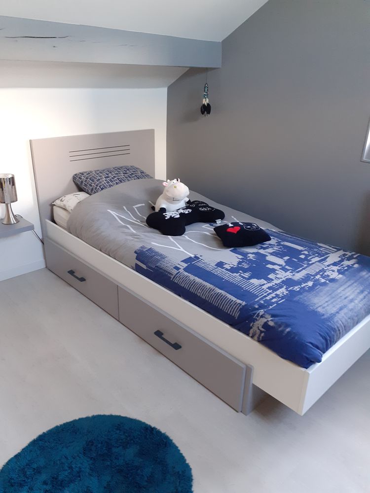 Lit enfant 90*190 avec tiroir de rangement 150 Sorbiers (42)