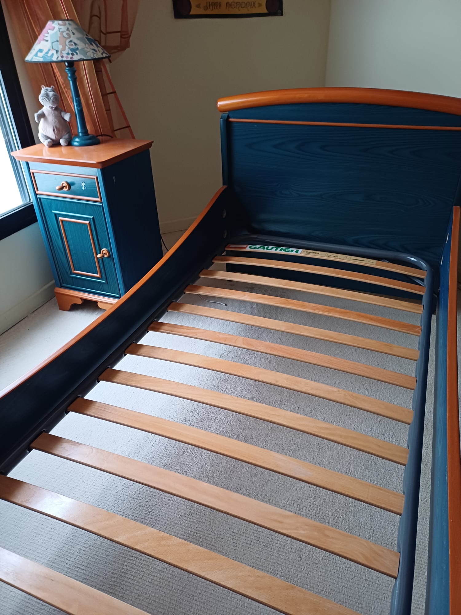 Lit enfant en bois bleu - Gautier 90x 200 cm 80 Ch�tenay-Malabry (92)